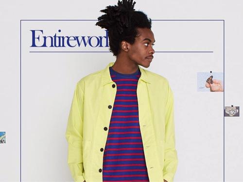 Entireworld brand and product styling